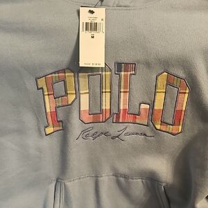 Polo Ralph Lauren Mens RL Fleece Plaid-Logo Hoodie